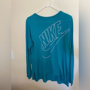 Blue Nike shirt